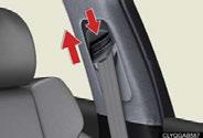 Lock release button Folding (rear seats only) Pull the head restraint up