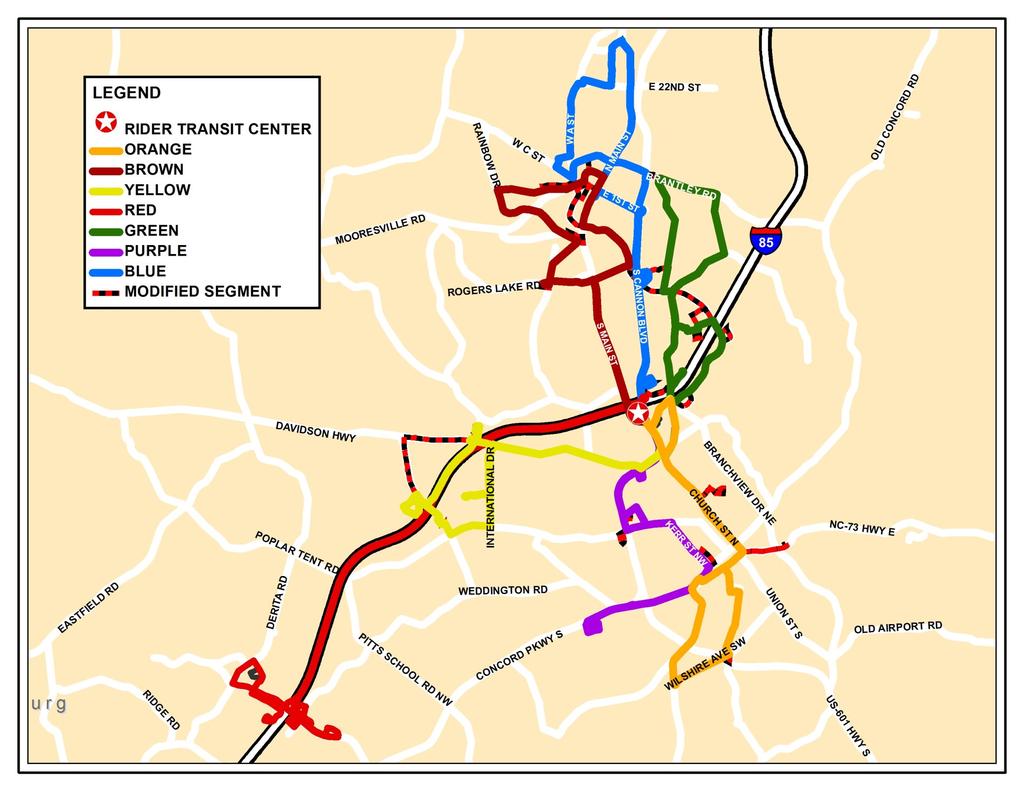 Short-Term Network Modifications Thank you for your interest in transportation for Concord and Kannapolis.