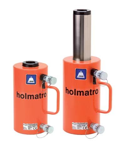 Hollow plunger cylinders - Hydraulic return 76 Features & benefits Usable in all positions Protected against ejection of the plunger Protected against overpressure on return side Hollow saddle -