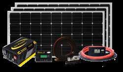 XLR-style solar plug 30 amp, single bank digital solar controller included with