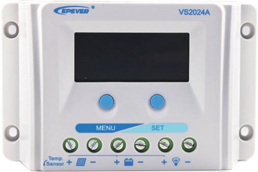 (colors may vary) Figure 1 Characteristic Figure 2 RTS LCD PV Terminals MENU Button Battery Terminals Mounting