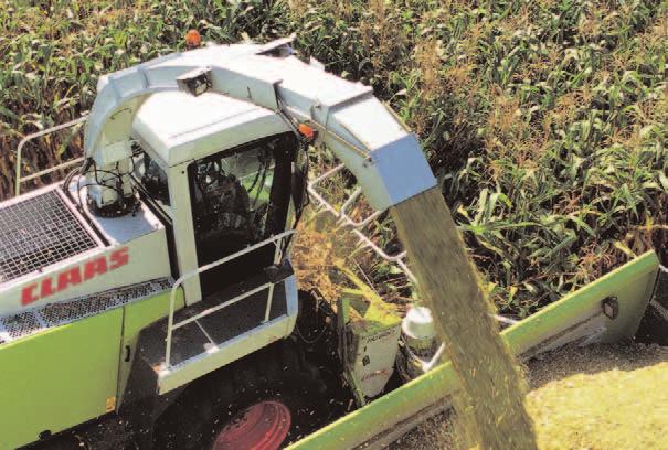 The sharpening of the grass or maize knives can be digitally controlled from the cab. The entire process runs fully automatically.