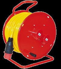 Quality features: Constructed to VDE 0620 and 0623, part 2 GIFAS PROFLEX 07 Cable Signal colour Traffic red RAL3020 Carry frame and reel body made from powder-coated steel tubing Shaft and