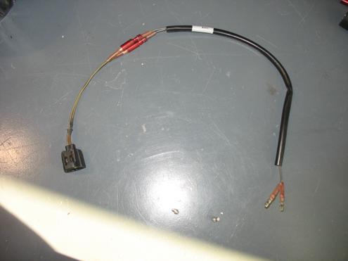 4. h) This is how your new extended IAT wiring harness should look.