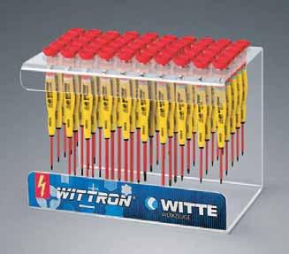 89590 Display Stand  equipped with WITTRON VDE screwdrivers with a blade