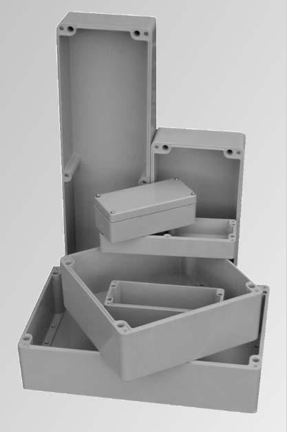 The GRP range comprises 16 sizes of enclosure manufactured in glass reinforced polyester (GRP).