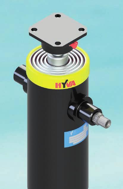 UNDERBODY CYLINDERS AND POWER PACK WETKITS Hyva offers a wide range of underbody tipping cylinders, starting from lighter ULB series cylinders for vehicles up to 3T to bigger capacity cylinders from