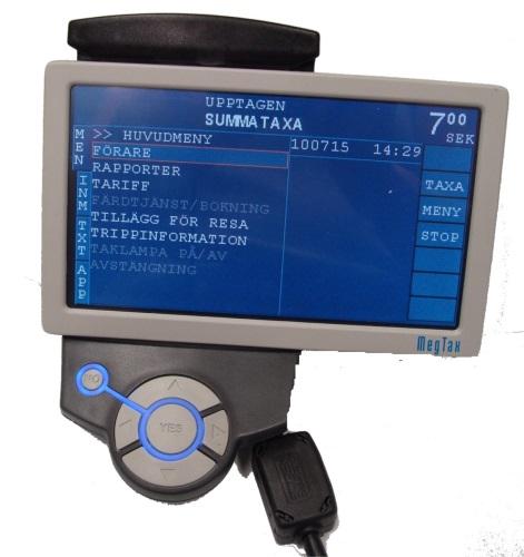 Taximeter and printer: 10-18 V Connection to pulse generator of the vehicle The pulse from the
