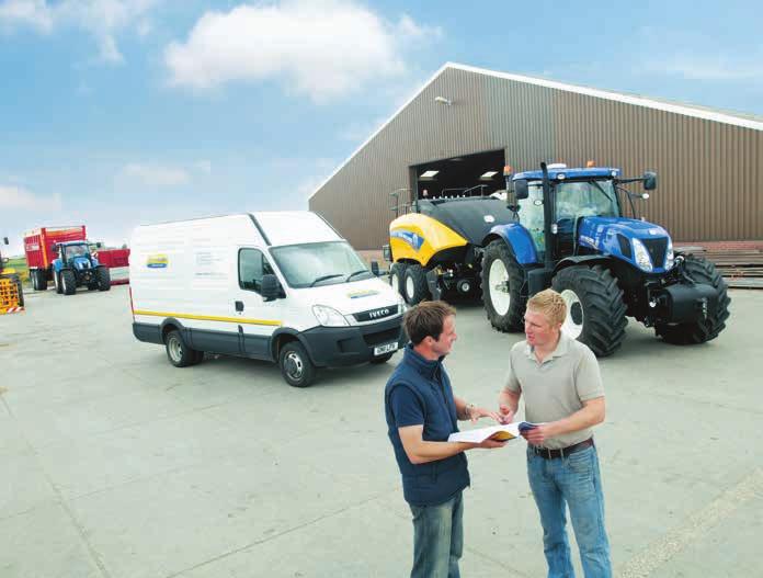 06 SUPPORT AND SERVICES Satisfaction. Guaranteed. Buying a New Holland machine is just the beginning of a partnership.