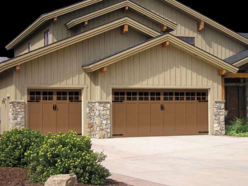 Unlike real wood or composite garage doors, Martin s Carriage House doors are virtually maintenance free and will not crack, warp, split, or delaminate.