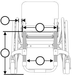 References A. Seat Width See Diagram 1 Measured from outside of frame tube on one side to outside of frame tube on other side. B.