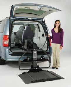 *Some applications require the Bruno EXO-Frame seat belt replacement system Curb-Sider Joey Vehicle Lift Chariot Vehicle Lift Represented by: Bruno Independent