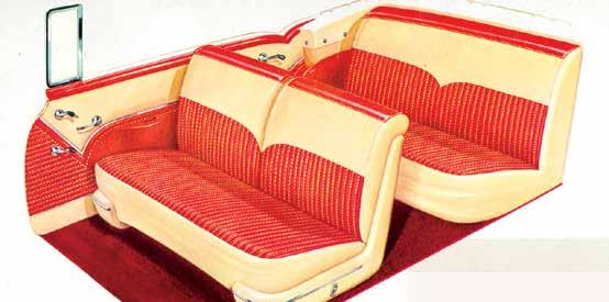 '55 INTERIORS 1955 CONVERTIBLE Pre-sewn in correct heavyweight vinyls with saddle stitched pleats, all listings attached, ready to install.