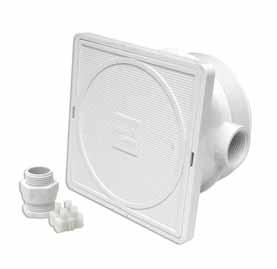 JUNCTION / DECK BOX - Made of white ABS and push in cover with O-ring seal IP 55 weather protection.