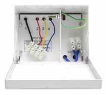 - Weather proof housing features a separate wiring compartment and six convenient knock outs make installation simple.