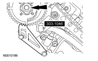 9 of 27 3/9/2012 8:26 AM 13. NOTE: RH shown, LH similar. Remove the LH and RH timing chain guides. Remove the bolts. Remove both timing chain guides. 14.