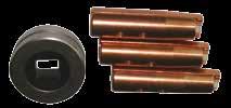 Wear Parts A6 Wear Parts Cont. SAW Contact Nozzles for Light-Duty System Wire Dimension, mm (in.