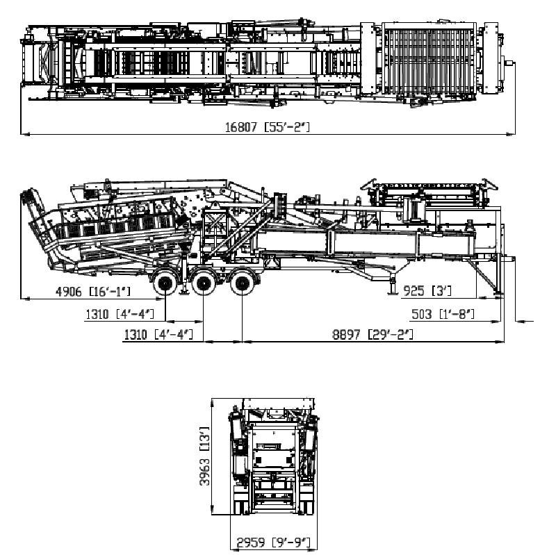 Figure 12: Chieftain 1700S 3 Deck Wheel Double Deck Vibrating