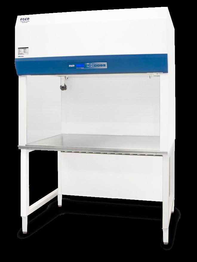 Airstream Horizontal Laminar Flow Stainless Steel Side Wall Version Cabinet Filtration System Room air is taken in from the top of the clean bench through a disposable pre -filter with 85%