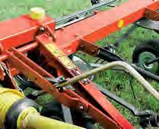 tedders for farmers requiring a large working width for low power tractors.