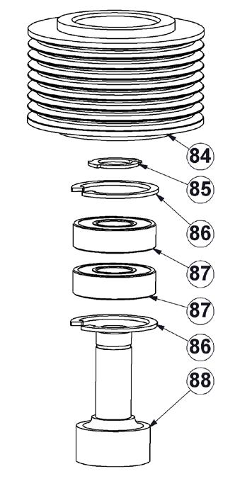 Fig. 04 Tension pulley assembly - E11061 Item Part number Description Remarks Qty.