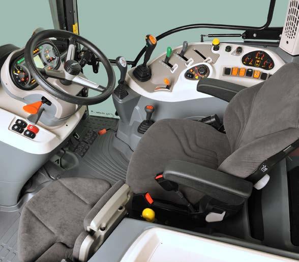 Lighting controls are placed near the steering wheel for easy reach and operation.