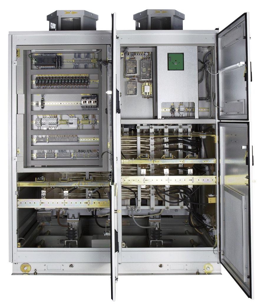 Technical Data and Features Presentation Control and Transformer Cabinet Clever and modular arrangement of control section in front of transformer.