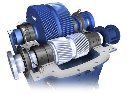 Turbo gear units for gas and steam turbine Parallel shaft gears and planetary gears Voith gear units are used between gas or steam turbines and generators of combined cycle plants to convert torque