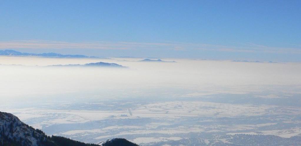 Hill AFB Background Temperature Inversion A Pollution Problem: > Unique geography and meteorology create inversions over