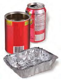 Container Recycling Samples Items Aluminum and Tin Cans, Aluminum Foil Accepted Items and Preparation Food and beverage cans and lids (do not flatten) Clean