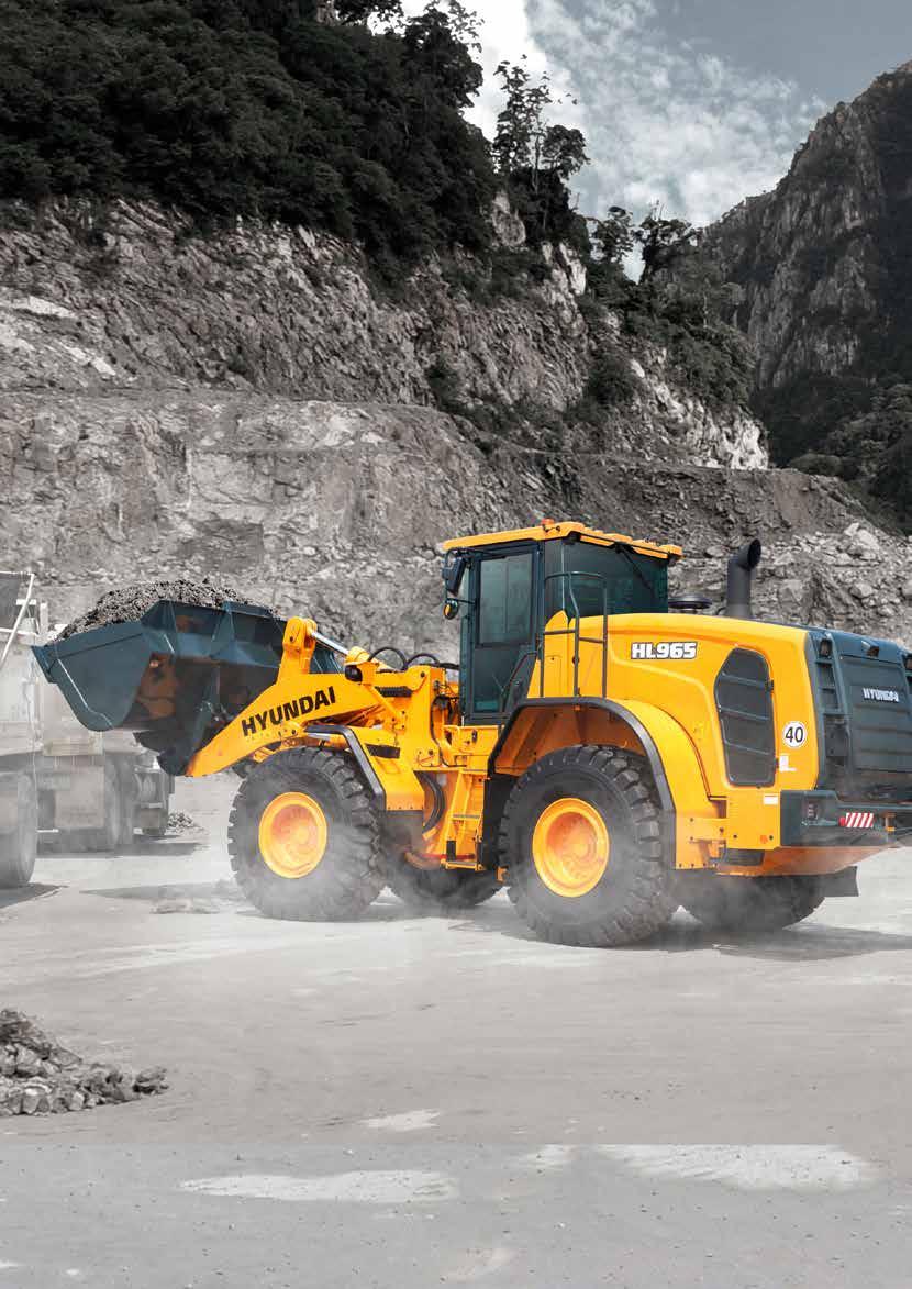 WORK MAX, WORTH MAX Tier 4 Final Engine Technologies Hyundai HL900 series wheel loaders incorporate new engine technologies for Tier 4 Final compliance and include many new features that contribute