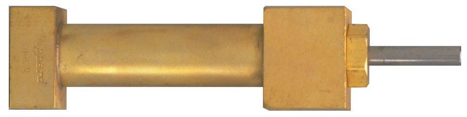 9/6 BORE BRASS MINIMATIC CYLINDER 9BDS- Mount: Block Available Stroke Lengths:, 2, 3, 4, 5, 6 Add -T after stroke for a 0-32 x /2 rod thread.53.87 2 + stroke /2 + stroke /4-20 mtg.