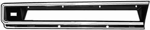 95 RCMO 416 T 1966-67 Dodge Coronet Chrome & Detail Right Dash Panel # 2661174 (Out right sale)...$159.