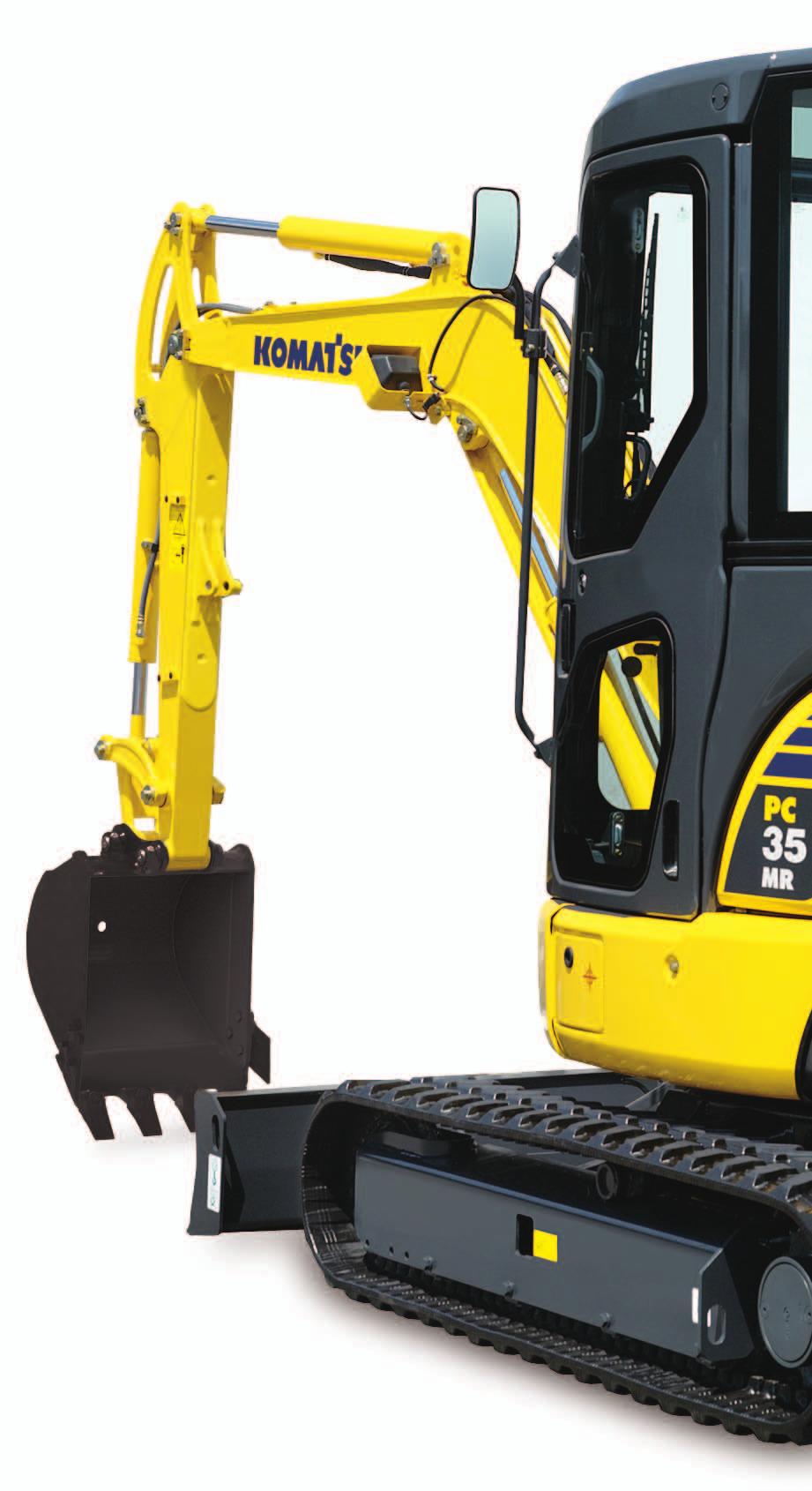 C OMPACT H YDRAULIC E XCAVATOR WALK-AROUND Performance and Versatility Standard auxiliary hydraulics Standard thumb mounting bracket Three track options: rubber, steel, roadliner Automatic two-speed