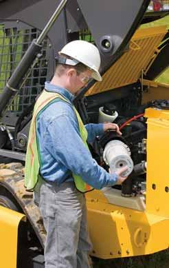 track loaders lower your operating costs with the boom down.