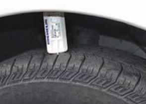 up 10 cm Bulges, cracks or cuts to the tyre or