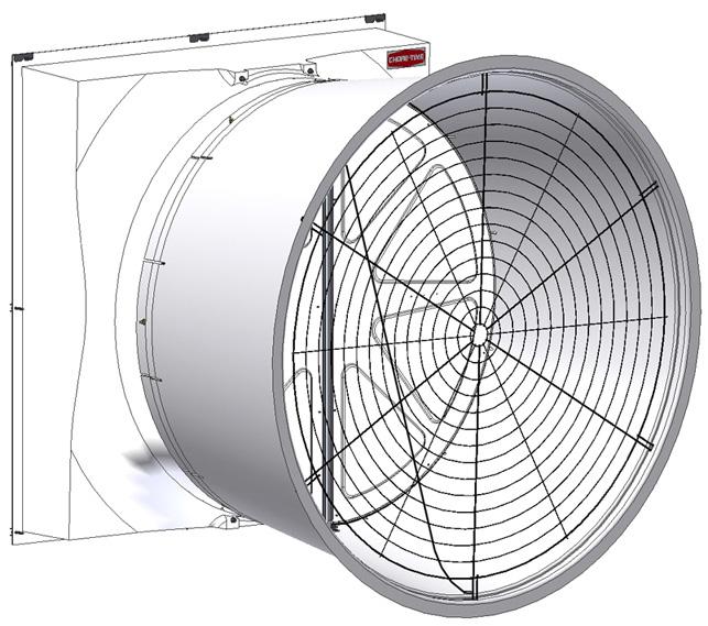 5" TURBO Fan with HYFLO Door and One Piece Cone Installation & Operator s Instruction Manual Fan Type Sub Assembly Part No.