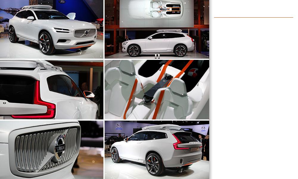 Volvo Concept XC - Second in a series of three new Volvo concepts - High-riding, three-door crossover is at once familiar and unique Similar front end to the Concept Coupe shown at Frankfurt 2013,