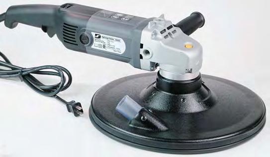 Model 51613 Central Vacuum For use with optional O style abrasive discs, which allow dust to be drawn up through pad holes.