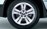 Equipment Equipment BMW light-alloy wheels in styling 153, 8.5 J x 18", all-season 255/55 R 18 tyres (standard on the 4.4i). BMWlight-alloywheels in styling 131, 8.