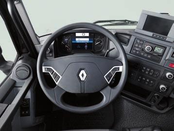 13 7 COlOUR DISplAY AND MUlTIFUNCTIONAl STEERING wheel to control the telephone, the cruise regulator/limiter and navigate through the menus. INCREASED CAb VOlUME with several storage spaces.