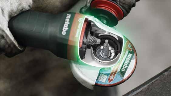 Auto-balancer from Metabo compensates unbalances for cutting and grinding discs.