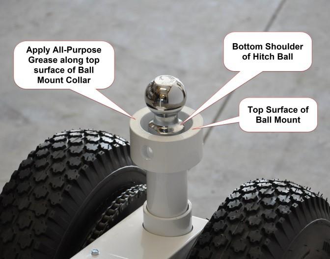 Install the Ball Hitch by threading it into the Ball Mount.