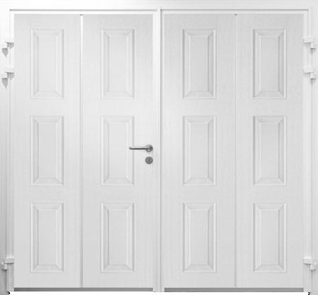 Solid Horizontal - Woodgrain Neat inside too The inside of the door is
