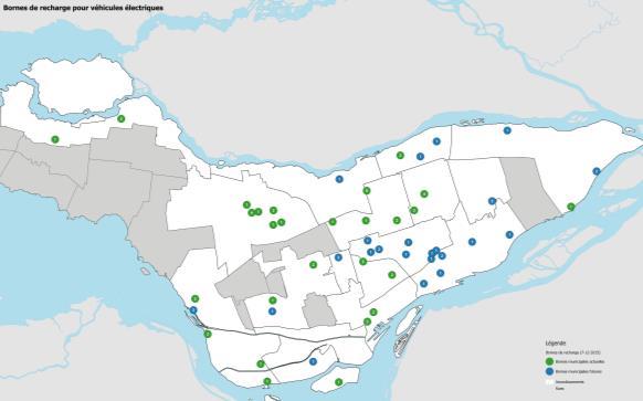 on-street charging stations by 2020 Network linked to Hydro-Québec's Electric Circuit, Canada's first public network of charging