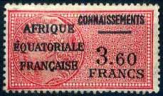 2F & 2/10 rose & black (R).. 15.00 15.00 1930. Key type, with larger.e.f. in red (R). Control stamps inscribed ESTMPILLE / DE / CONTROLE. B 4.