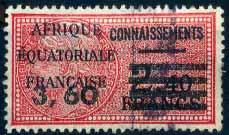 4 1943. Surcharged, with four bars through old value. B 17. 3F60 on 2F40 red & black.. 35.00 - Control stamps were not surcharged. 1946.