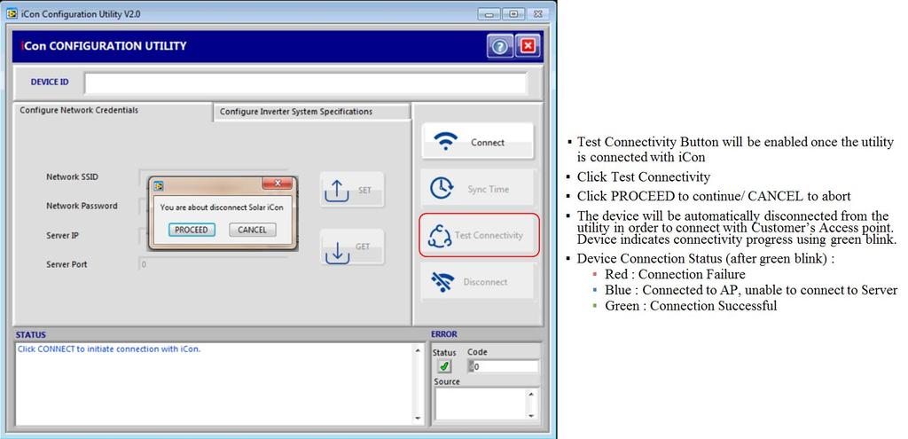Step 4: Testing connectivity with AP and server 7.