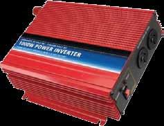 INVERTERS 855117 1000 Watt 24V Inverter SPECIFICATIONS PART NO INPUT OUTPUT OUTPUT POWER IDEAL BATTERY SIZE MINIMUM BATTERY SIZE RUN TIME WITH 1000W ON 40Ah BATTERY RUN TIME WITH