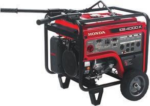 EB3000C 3000 watts of commercial power. Compact and lightweight (68.4 lbs) thanks to Honda CycloConverter Technology. Powered by a Honda GX commercial engine.
